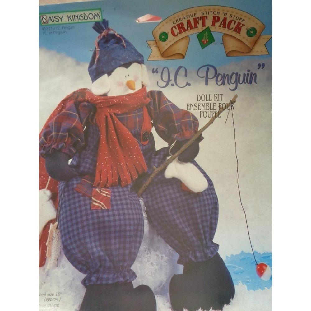 Daisy Kingdom I.C. Penguin Doll Kit 16"